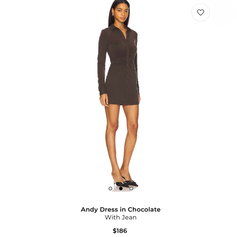 With Jean Andy Dress in Chocolate